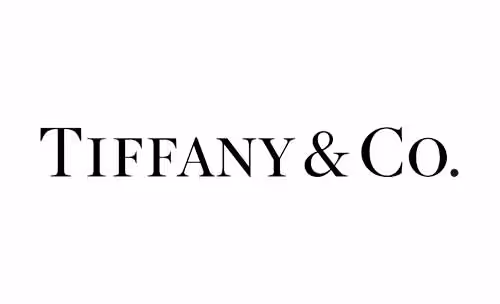 Logotipo en blanco y negro de la marca de joyería Tiffany & Co.